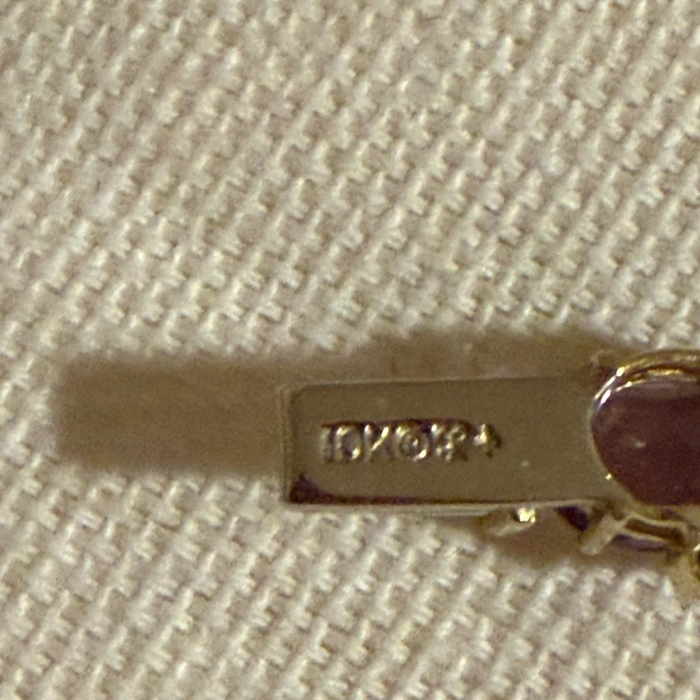 Genuine Amethyst 10kt Yellow Gold Bracelet With Box Clasp & Safety Latch. - Picture 8 of 13